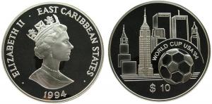 Ostkarib. Staaten - East Carib. States - 1994 - 10 Dollar  pp