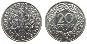 Polen - Poland - 1923 - 20 Groszy  vz-unc