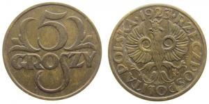 Polen - Poland - 1923 - 5 Groszy  vz
