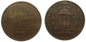 San Marino - 1875 - 10 Centesimi  ss-
