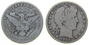 USA - 1909 - 1/2 Dollar  schön