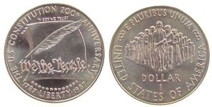 USA - 1987 - 1 Dollar  unc