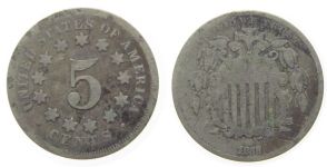 USA - 1868 - 5 Cents  sge-s