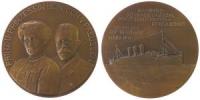 Wilhelm II. (1888-1918) - auf die erste Fahrt der Cap Trafalgar - 1914 - Medaille  vz