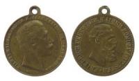 Friedrich und Wilhelm II - o.J. - tragbare Medaille  ss