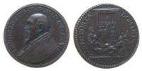 Innozenz X. (1644-1655) - auf die Öffnung der Heiligen Pforte - 1650 - Medaille  vz+