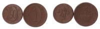 Gollnow - 1921 - 50 Pfennig + 1 Mark  prägefrisch