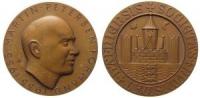 Martin Petersen - Präsident der Numismatischen Societät der Universität Kopenhagen - 1955 - Medaille  fast stgl