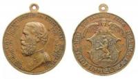 Friedrich Großherzog von Baden - auf das 500 Jubiläum der Universität Heidelberg - 1886 - tragbare Medaille  ss