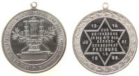 Freiburg - zur Erinnerung an das vierte badische Sängerbundesfest - 1886 - tragbare Medaille  vz