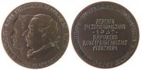 Neujahr - Carl Friedrich und Caroline Luise - 1967 - Medaille  vz-stgl