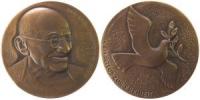 Neujahr - Mahatma Gandhi - 1986 - Medaille  vz-stgl
