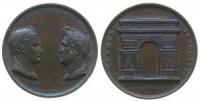 Paris - auf die Enthüllung des Arc de l´Etoile - 1836 o.J. - Medaille  vz