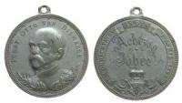 Bismarck (1815-1898) - auf seinen 80. Geburtstag - 1895 - tragbare Medaille  fast vz