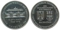 Hamburg - Elbtunnel - 1975 - Medaille  vz
