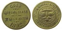 St. Leon Mineral Water Co. - 1892 - Jeton  vz