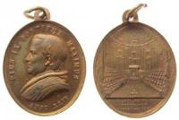 Pius IX (1846-70) - auf das 1. Vatikanische Konzil - 1869 - tragbare Medaille  vz
