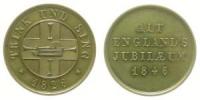 München - auf den 20. Jahrstag der Gesellschaft "Alt-England" - 1846 - Medaille  vz-stgl