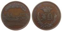 Havre le - auf die Rudergesellschaft - o.J. (um 1843) - Medaille  ss+