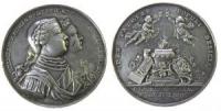 Friedrich II. "der Große" (1740-1786) - auf die Vermählung seiner Nichte Friederike Sophie mit Wilhelm V. von Oranien - 1767 - Medaille  fast vz