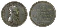 Friedrich August III. (1763-1827) - auf die Niederschlagung der Landvolk- Aufstände - 1769 o.J. - Medaille  ss