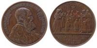 Friedrich August II (1836-1854) - auf das Jubiläum der ersten Abendmahlserteilung in Dresden - 1839 - Medaille  vz