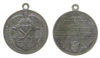Regensburg - auf die Feier des 26jährigen Bestehens des Bayerischen Volksschullehrer-Vereins - 1887 - tragbare Medaille  ss
