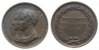 Ernst I. (1826-1844) - auf die Konfirmation der Prinzen Ernst und Albert - 1835 - Medaille  vz