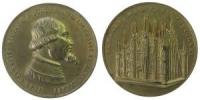 Mailand - auf die Vollendung des Domes - 1886 - Medaille  vz