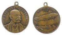 Zeppelin Ferdinand Graf von - auf seinen 70. Geburtstag - 1908 - Medaille  ss