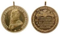 Luitpold (1886-1912) - auf seinen 90. Geburtstag - 1911 - tragbare Medaille  vz-stgl