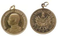 Friedrich August III. (1904-1918) - mit Gott für Kaiser Fürst und Vaterland - o.J. - tragebare Medaille  vz-stgl