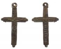 Erinnerung an die Heilige Mission - Souvenier de Mission - o.J. - tragbares Kreuz  ss