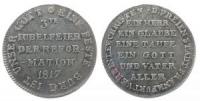 Frankfurt - auf die 300 Jahrfeier der Reformation - 1817 - Medaille  vz