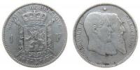 Belgien - Belgium - 1880 - 1 Franc  fast ss