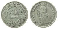Schweiz - Switzerland - 1879 - 1/2 Franken  fast ss