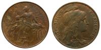 Frankreich - France - 1899 - 10 Centimes  ss+