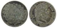 Frankreich - France - 1833 - 1/4 Franc  ss