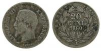 Frankreich - France - 1860 - 20 Centimes  schön