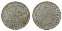 Frankreich - France - 1867 - 20 Centimes  vz