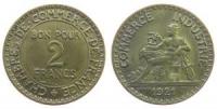 Frankreich - France - 1921 - 2 Francs  fast vz