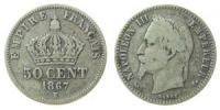 Frankreich - France - 1867 - 50 Centimes  s-ss