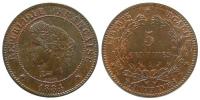 Frankreich - France - 1884 - 5 Centimes  vz+