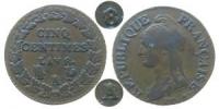 Frankreich - France - 1795-1804 An 8 - 5 Centimes  fast ss