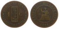 Französisch  Cochin-China - French Cochin-China - 1884 - 1 Cent  ss/s