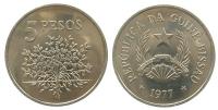Guinea Bissau - 1977 - 5 Peso  vz-unc