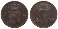 Niederlande - Netherlands - 1876 - 1 Cent  ss