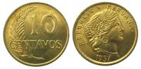 Peru - 1957 - 10 Centavos  unc