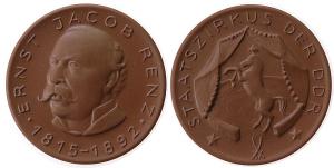 Renz Ernst Jacob (1815-92) - Zirkusdirektor - o.J. - Medaille  prägefrisch