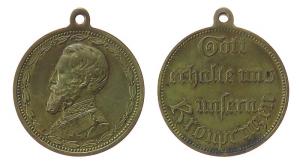 Friedrich III (1831-1888) - Gott erhalte uns unseren Kronprinzen - o.J. - tragbare Medaille  vz